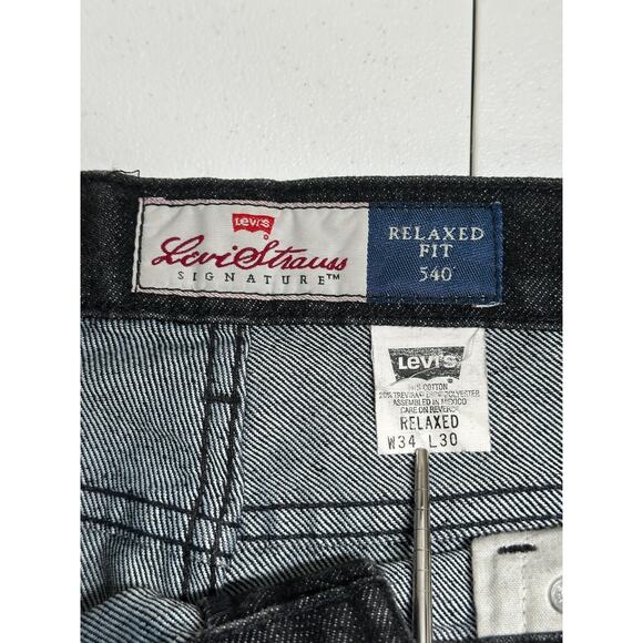 Vintage 90s Levis Jeans Mens 34x30 540 Relaxed Fit Cotton Denim Orange Tab - Picture 7 of 12